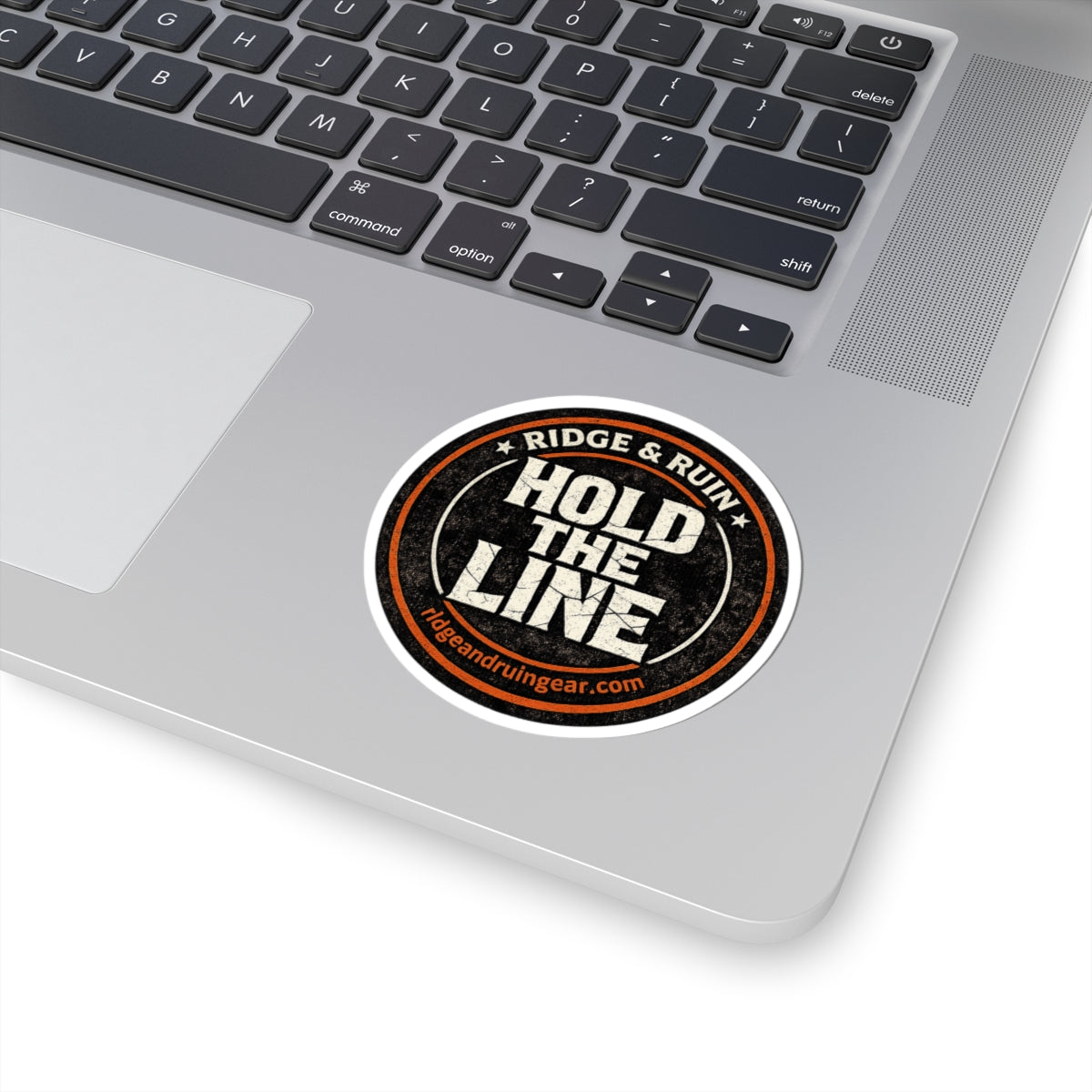 Round Hold The Line Sticker
