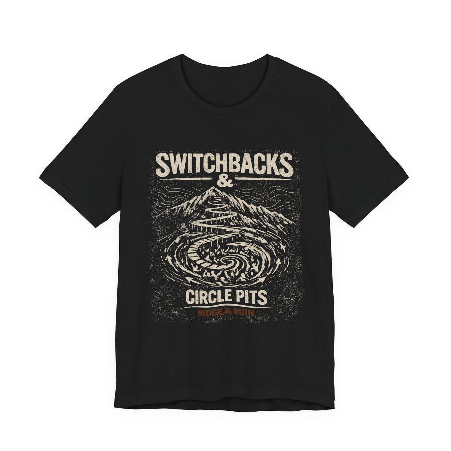 Switchbacks & Circle Pit Tee — Ridge & Ruin Graphic T-Shirt