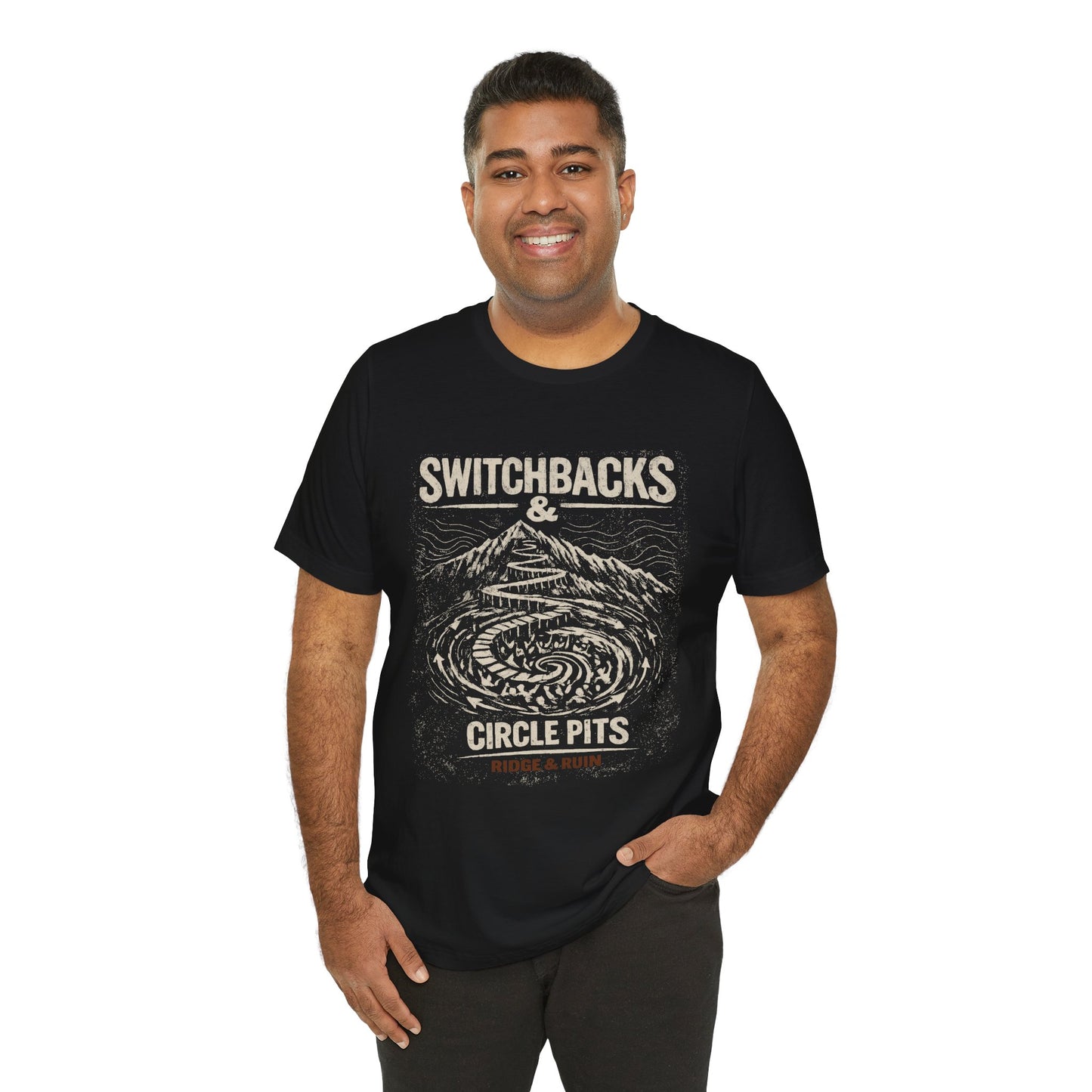 Switchbacks & Circle Pit Tee — Ridge & Ruin Graphic T-Shirt