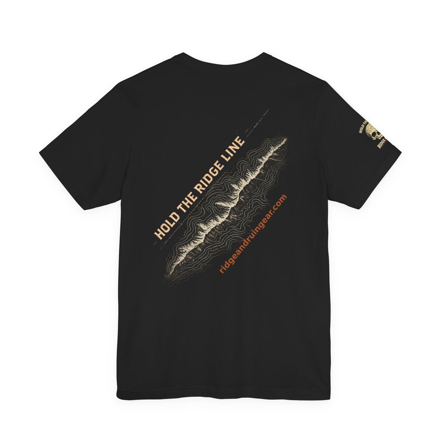 Hold the Ridge Line Tee — Mountain Ridge Topographic Graphic T-Shirt