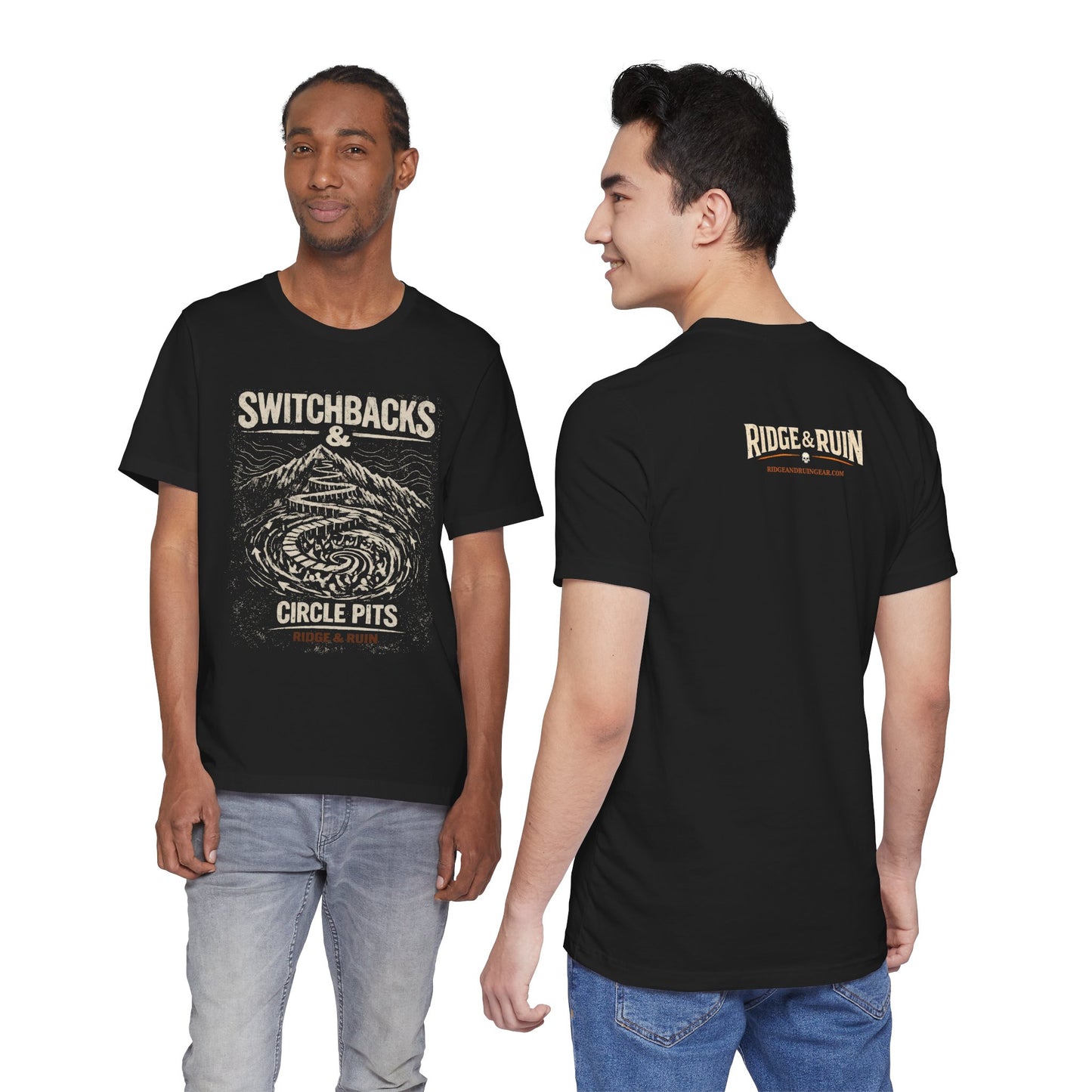 Switchbacks & Circle Pit Tee — Ridge & Ruin Graphic T-Shirt